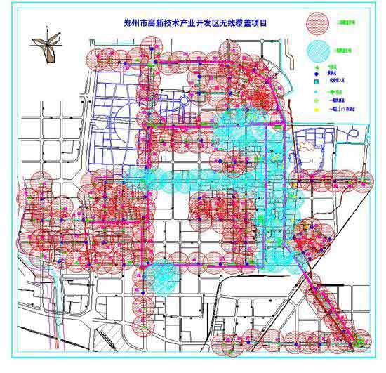 郑州市高新技术产业开发区无线覆盖项目图